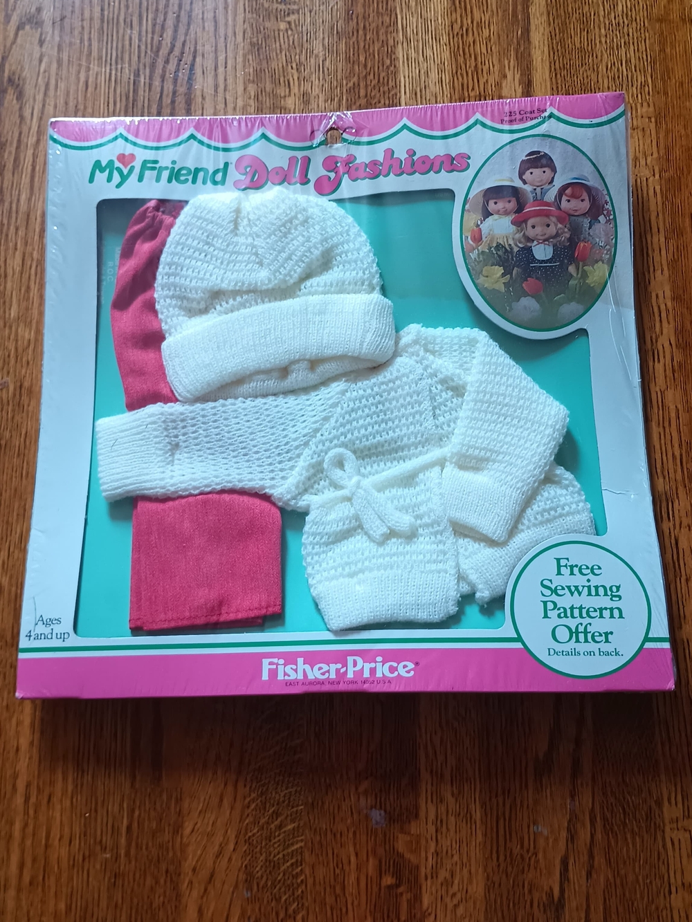 Fisher-Price My Friend Doll Fashions - White Knit Set with Pink Pants